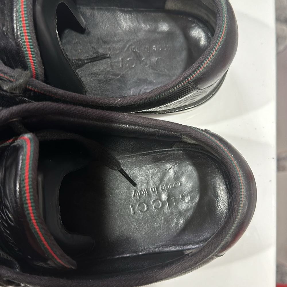 Gucci black sneakers European 8 US 9 - Picture 3 of 5